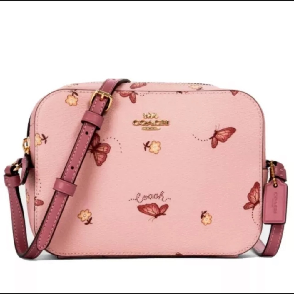 COACH Mini Camera Bag With Butterfly Print